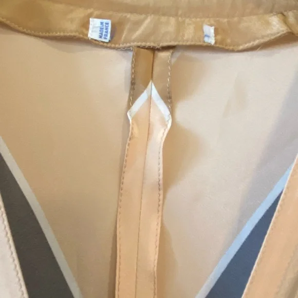 Vintage striped wrap front midi dress - Picture 3 of 13